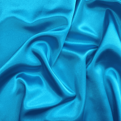 *Ткань Атлас-сатин, цвет Голубой (на отрез)  в Абакане