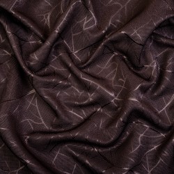 Ткань Блэкаут для штор &quot;Ледовое тиснение цвет Темно-Коричневый&quot; (на отрез)  в Абакане