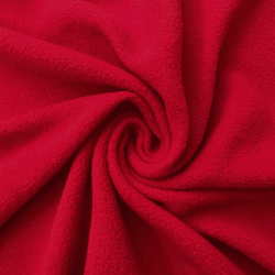 Флис Односторонний 130 гр/м2, цвет Красный (на отрез)  в Абакане