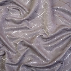 Ткань Блэкаут для штор светозатемняющая 75% &quot;Ледовое тиснение  Серый&quot;   в Абакане