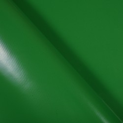 Тентовый материал ПВХ 450 гр/м2, Зелёный (Ширина 160см), на отрез  в Абакане, 450 г/м2, 799 руб
