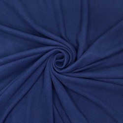 Флис Односторонний 130 гр/м2, цвет Темно-синий (на отрез)  в Абакане