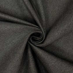 Ткань Рогожка (мебельная), цвет Тёмно-Серый (на отрез)  в Абакане