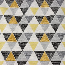 Интерьерная ткань Дак (DUCK), принт &quot;Малые Треугольники&quot; (на отрез)  в Абакане