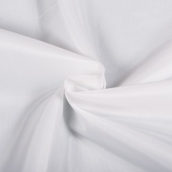 Ткань подкладочная Таффета 190Т, цвет Белый (на отрез)  в Абакане