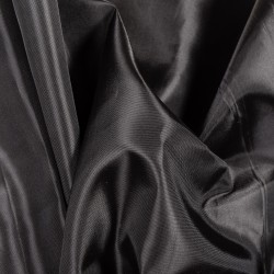Ткань подкладочная Таффета 190Т, цвет Черный (на отрез)  в Абакане