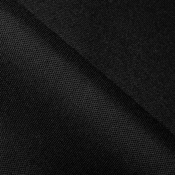 Прорезиненная ткань Оксфорд 600D ПВХ, Черный (на отрез)  в Абакане