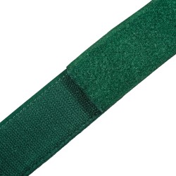 Контактная лента 40мм (38мм)  Зелёный (велькро-липучка, на отрез)  в Абакане
