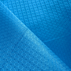 Ткань Оксфорд 300D PU Рип-Стоп СОТЫ, цвет Голубой (на отрез)  в Абакане