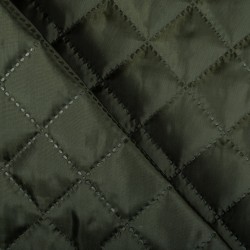 Стеганая подкладочная ткань с синтепоном (100гр/м2), цвет Хаки (на отрез)  в Абакане