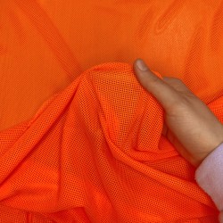 Трикотажная Сетка 75 г/м2, цвет Оранжевый (на отрез)  в Абакане