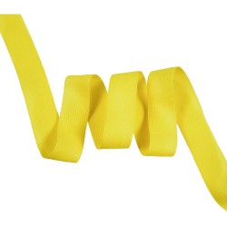 Окантовочная лента-бейка, цвет Жёлтый 22мм (на отрез)  в Абакане